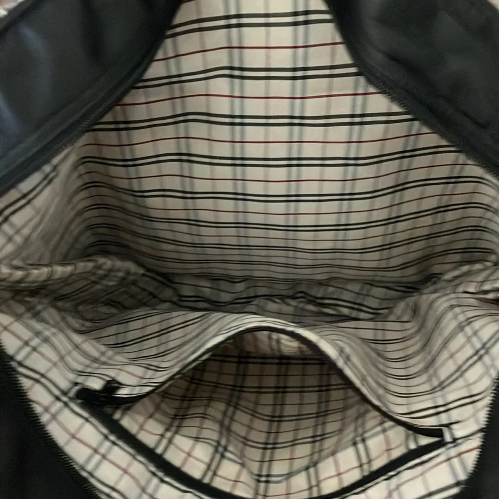 Elegant Black Quilted Tote Bag